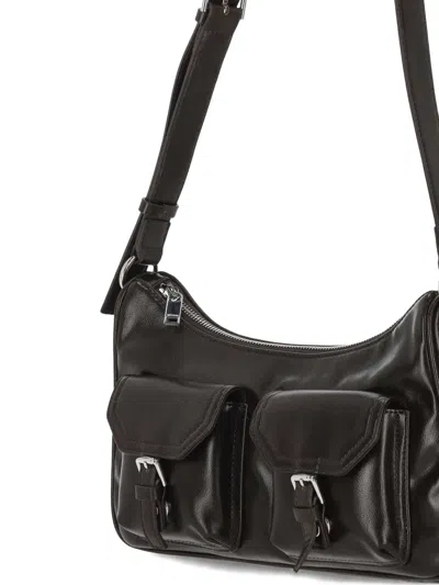 Stand Oil Mini Joey Buckle-strap Pocket Shoulder Bag In Brown