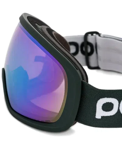Poc Green Ski Goggles In Black