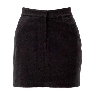 Maison Bogomil Women's Black Mini Skirt Wool In Black
