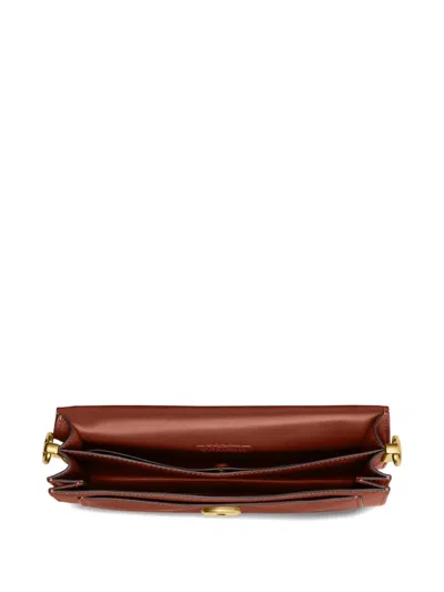 Coach Tabby Leather Shoulder Bag In Brown
