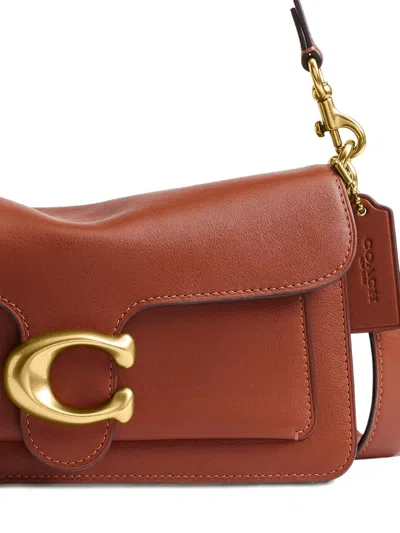 Coach Tabby Leather Shoulder Bag In Brown