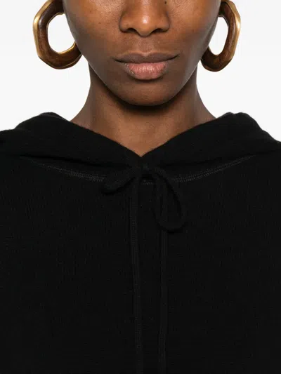 Mc2 Saint Barth Elide Wool Hoodie In Black