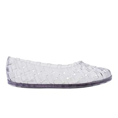 Melissa Possession Water Resistant Jelly Ballet Flat In Transparent