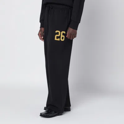 Essentials Lounge Number-print Track Pants In Black