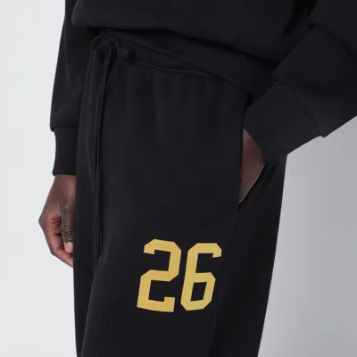 Essentials Lounge Number-print Track Pants In Black