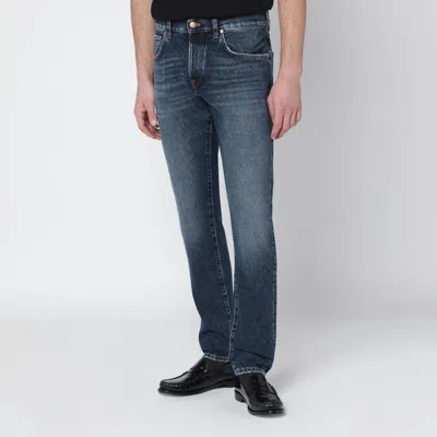 Pt Torino Denim Blue Washed Jeans In Blue
