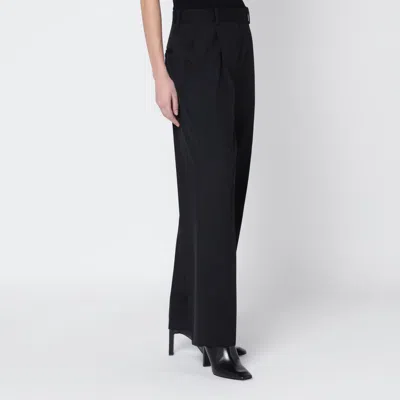 Totême Toteme Wool Blend Fluid Trousers In Black