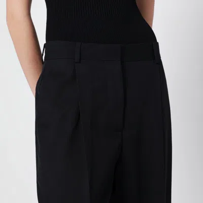 Totême Toteme Wool Blend Fluid Trousers In Black