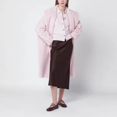 Max Mara Pink Wool-blend Cardigan In Pink