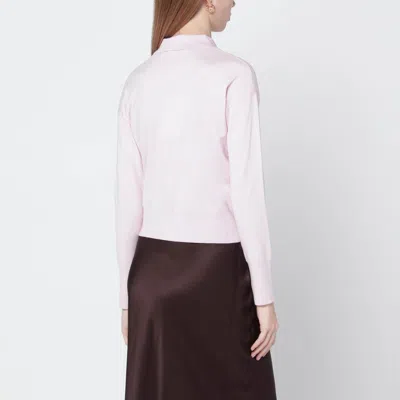 Max Mara Pink Wool-blend Cardigan In Pink