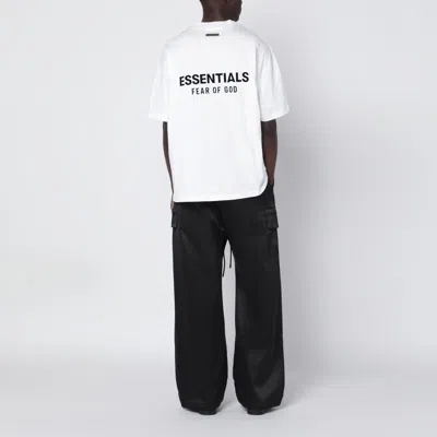 Essentials Logo Print Crewneck T-shirt In White