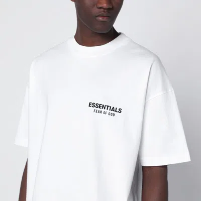 Essentials Logo Print Crewneck T-shirt In White
