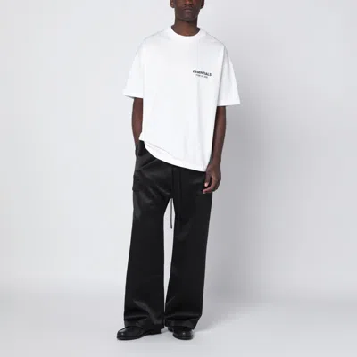 Essentials Logo Print Crewneck T-shirt In White