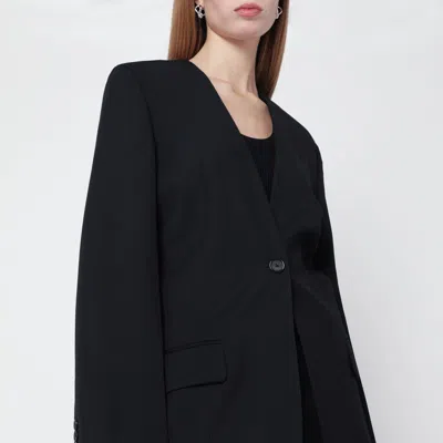Totême Black Wool-blend Jacket In Black