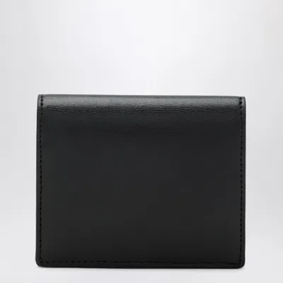Totême Black Smooth-leather T-lock Card Holder In Black