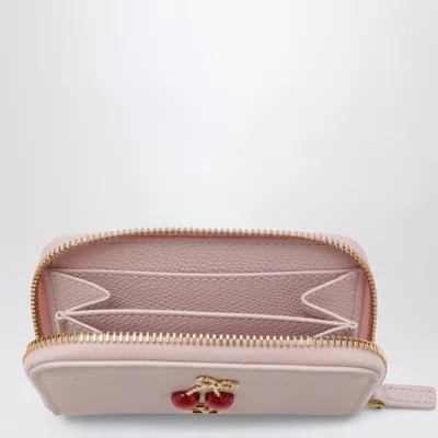 Valentino Quartz Pink Cherryfic Zip-around Wallet In Pink