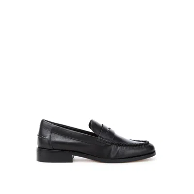 Rag & Co Women's Plavia Genuine Leather Loafers In Black By  In Black