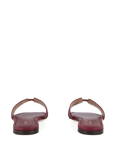 Tom Ford Textured-strap Buckle Flat In Red