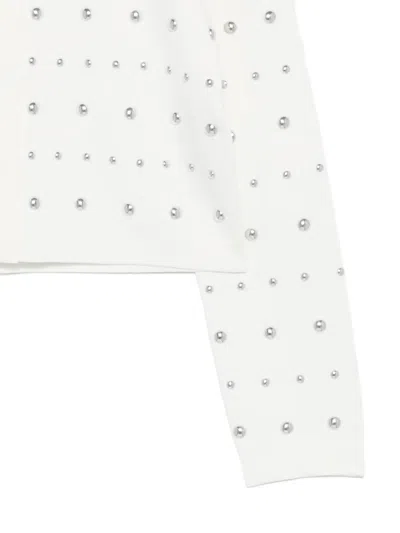 Liu •jo Cardigan With Studs In White