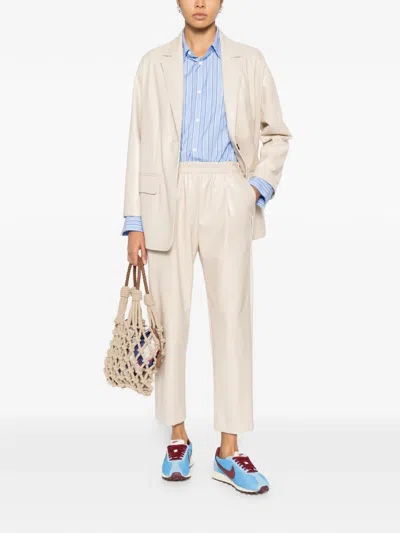 Jucca Single-button Blazer In Neutral