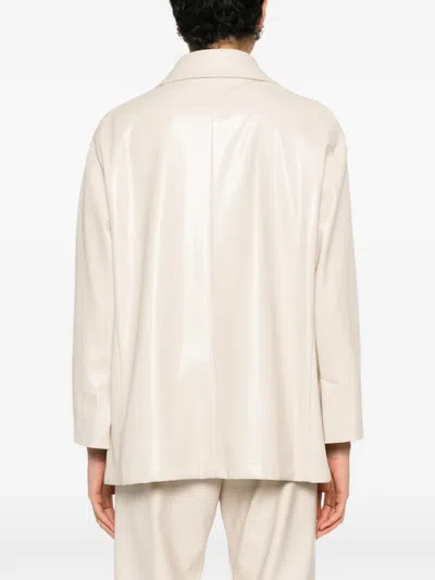 Jucca Single-button Blazer In Neutral