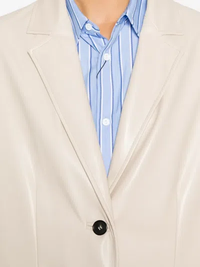 Jucca Single-button Blazer In Neutral