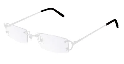 Cartier C Rectangle-frame Glasses In White