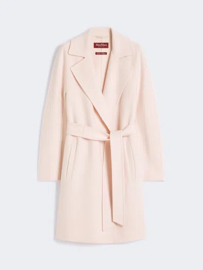 Max Mara Wool And Cashmere Coat In Pink