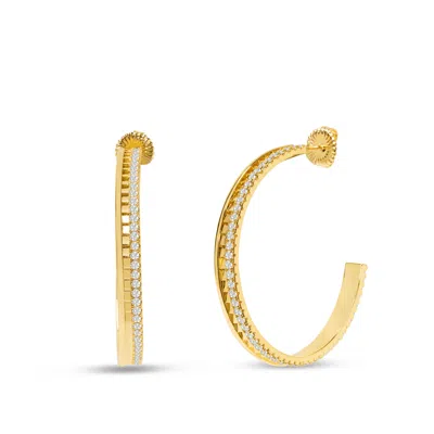 Bruno Magli Viviana Gold Hoop Earrings In Gold