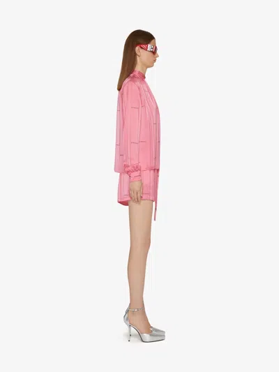 Givenchy Logo Knot Shirt In Pink