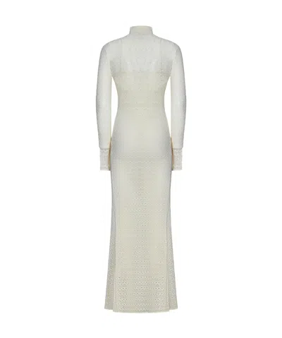 Tom Ford Open-knit Maxi Dress In Multi