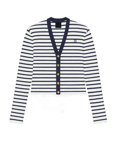 Givenchy Sailor Cardigan In Cotton In Multi