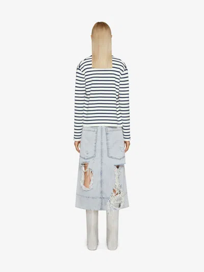 Givenchy Sailor Cardigan In Cotton In Multi