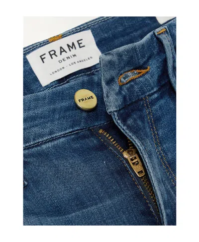 Frame Mid-rise Jeans In Blue