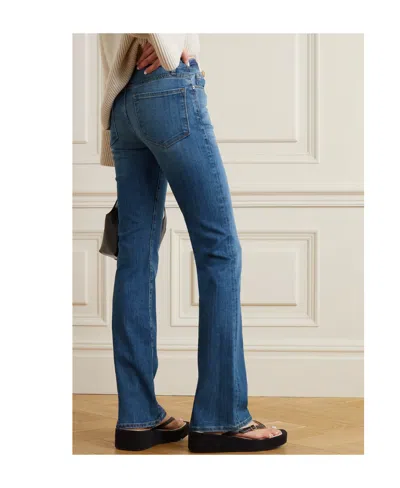 Frame Mid-rise Jeans In Blue