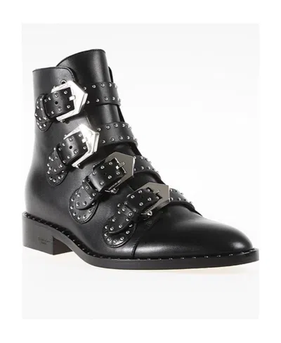 Givenchy Multi-strap Studded Boots In Black