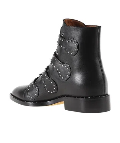 Givenchy Multi-strap Studded Boots In Black