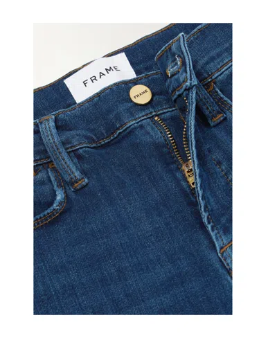 Frame Belt-loop Jeans In Blue