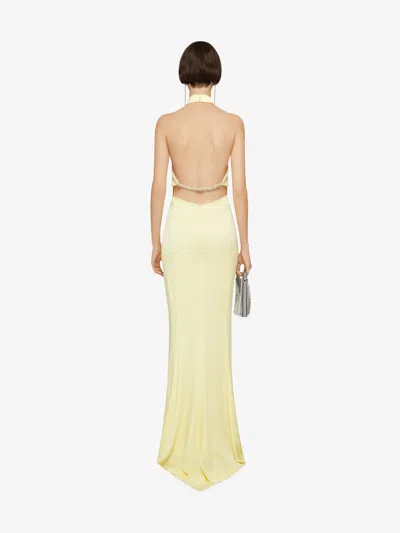 Givenchy Halterneck Mermaid Gown In Neutral