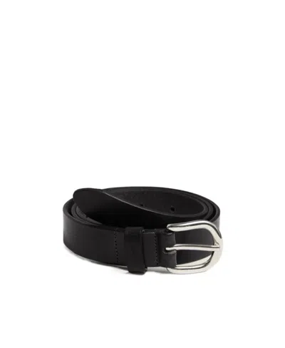 Isabel Marant Zap Leather Belt In Black