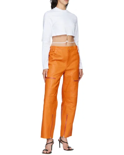 Jacquemus Logo-charm Cropped T-shirt In White