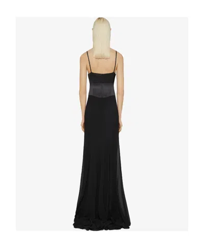 Givenchy Gown In Silk With Lace And Beads In Black