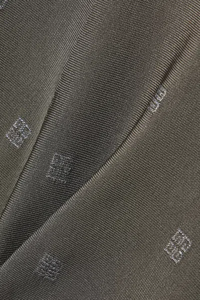 Givenchy 4g Jacquard Dress In Green