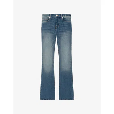 Zadig & Voltaire Womens Light Blue Eclipse Bootcut Denim Jeans In Blue