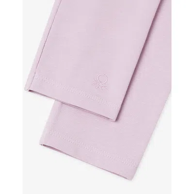 Benetton Multicolored Logo Three-piece Stretch-cotton Legging Set 6-14 In Multi