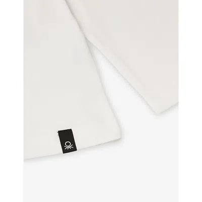 Benetton Cream Garfield Graphic-print Cotton T-shirt 6-14 In White