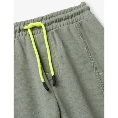 Benetton Khaki Patch-pocket Regular-fit Cotton Jogging Bottoms 18 Months-5 Year In Green