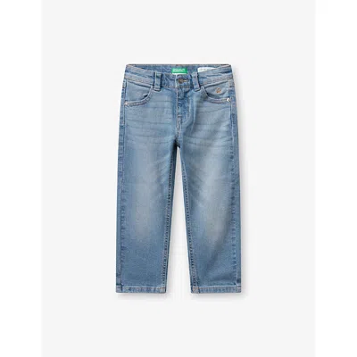 Benetton Multicolored Long Straight-leg Jeans 18 Months-5 In Blue