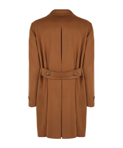 Tagliatore Tgliatore Notched-lapels Double-breasted Coat In Brown
