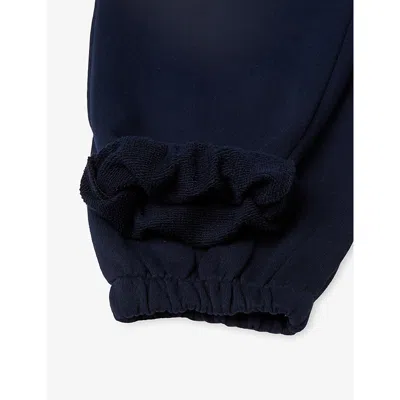 Benetton Nero Patch-pocket Regular-fit Cotton Jogging Bottoms 6 In Black